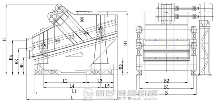 高效重型振動篩結(jié)構(gòu)